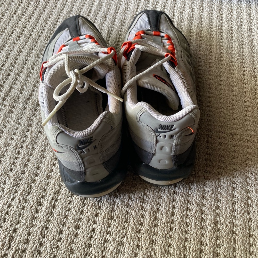 Nike Air Max 95 Sneakers - Gray, Black, and Red - Picture 5 of 7